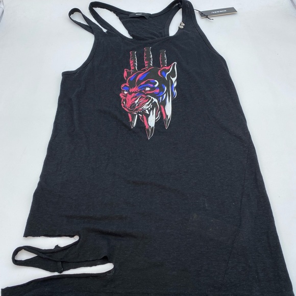 Diesel T Craig Racer Back Tee - Picture 2 of 6